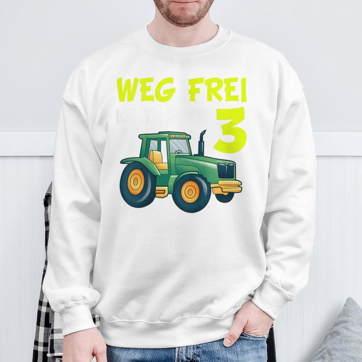 Children's 3Rd Birthday Wake Frei Ich Bin Schon 3 Jahre Traktor Trecker Sweatshirt Geschenke für alte Männer