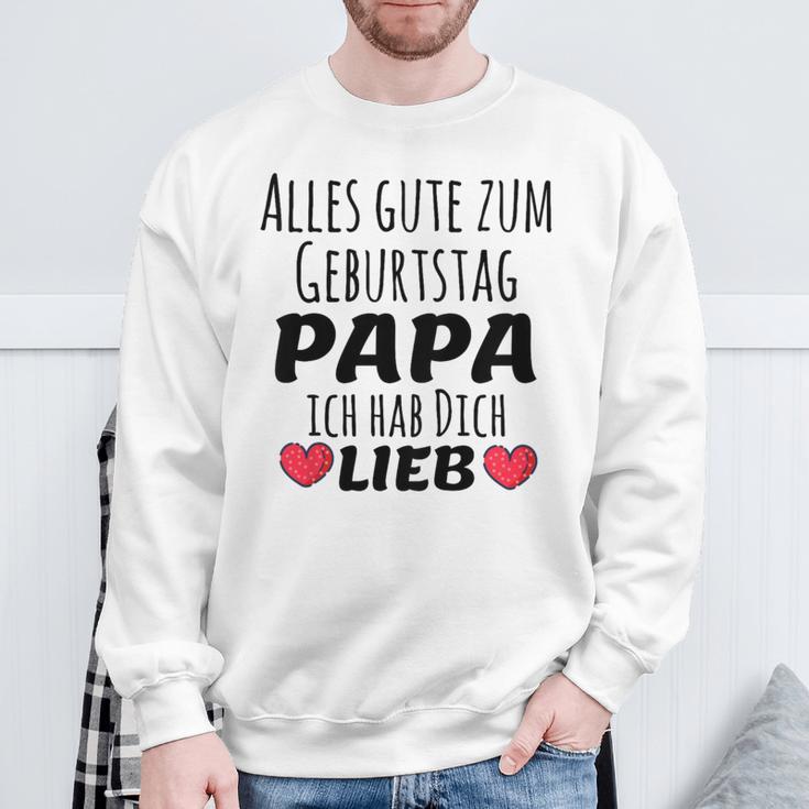 Children's Alles Gute Zum Geburtstag Papa Ich Hab Dich Lieb Sweatshirt Geschenke für alte Männer