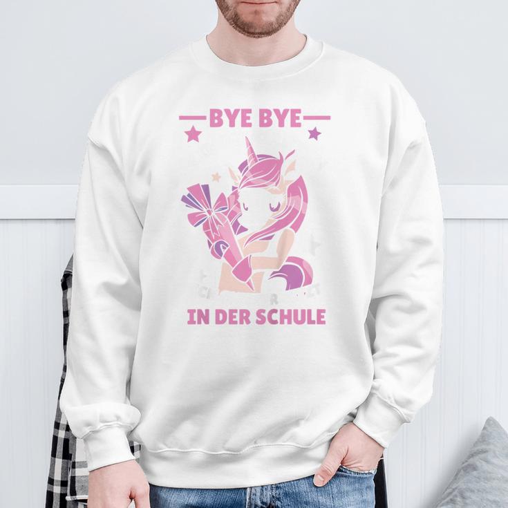 Children's Bye Bye Kindergarten Ich Glitzer In Der Schule Cute Unicorn Sweatshirt Geschenke für alte Männer