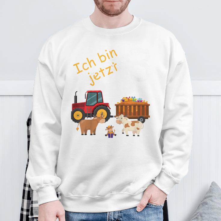 Children's Ich Bin 3 Jahre 3 Jahre Dritter Mit Kühen German Sweatshirt Geschenke für alte Männer