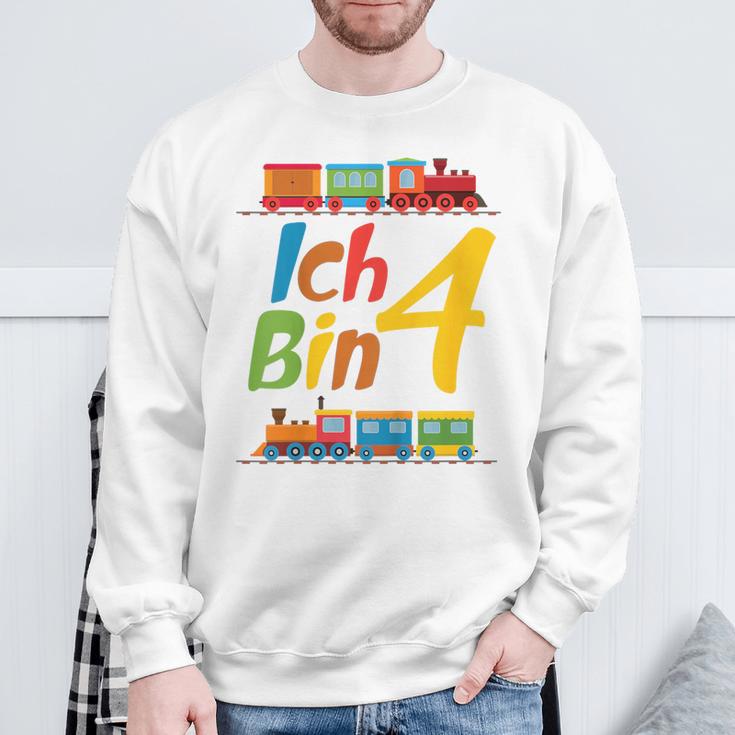 Children's Junge Geburtstag 4 Jahre Zug Railway Four Birthday Sweatshirt Geschenke für alte Männer