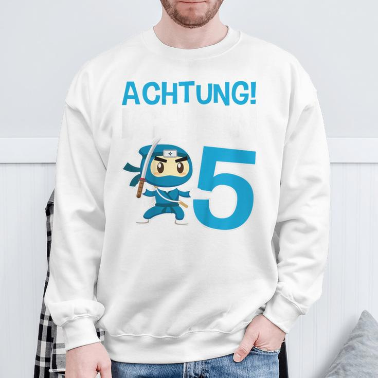 Children's Ninja 5Th Birthday Achtung Ich Bin Fünf Sweatshirt Geschenke für alte Männer