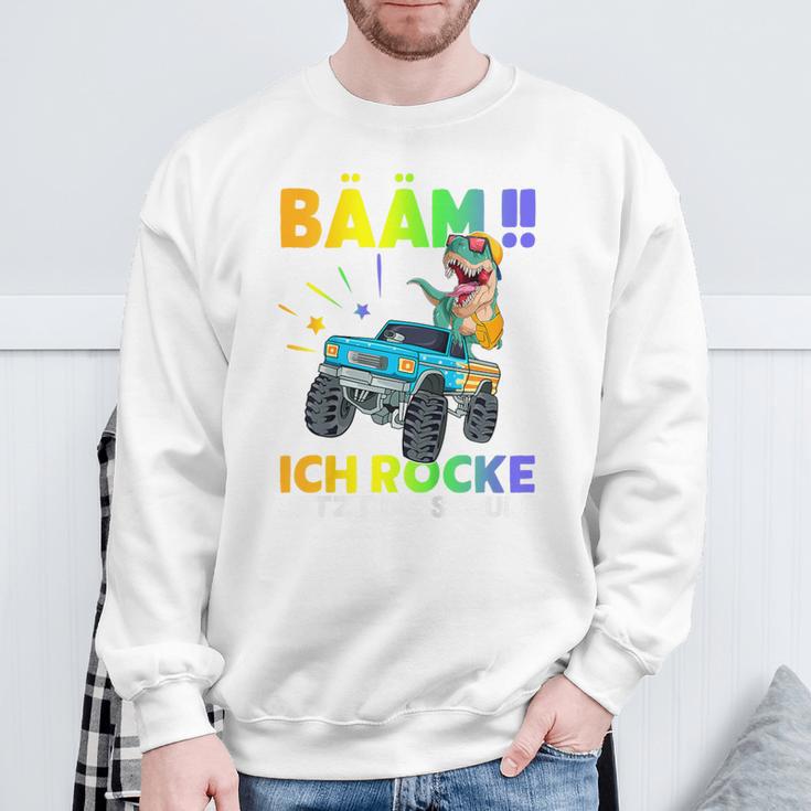 Children's Schulkind 2023 With Dino Bäm Ich Rocke Die Schule Sweatshirt Geschenke für alte Männer