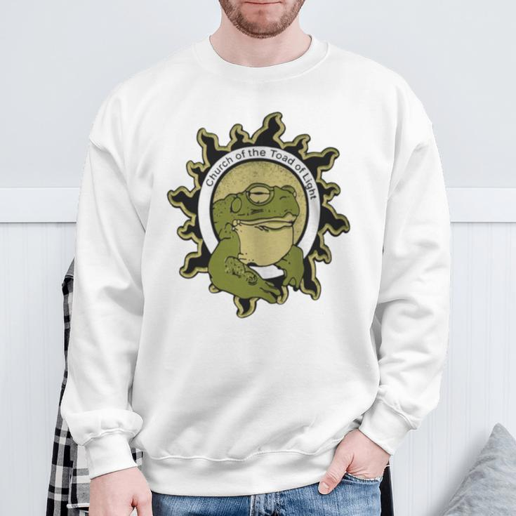 Church Of The Toad Of Light Sonoran Desert Bufo Toad Sweatshirt Gifts for Old Men