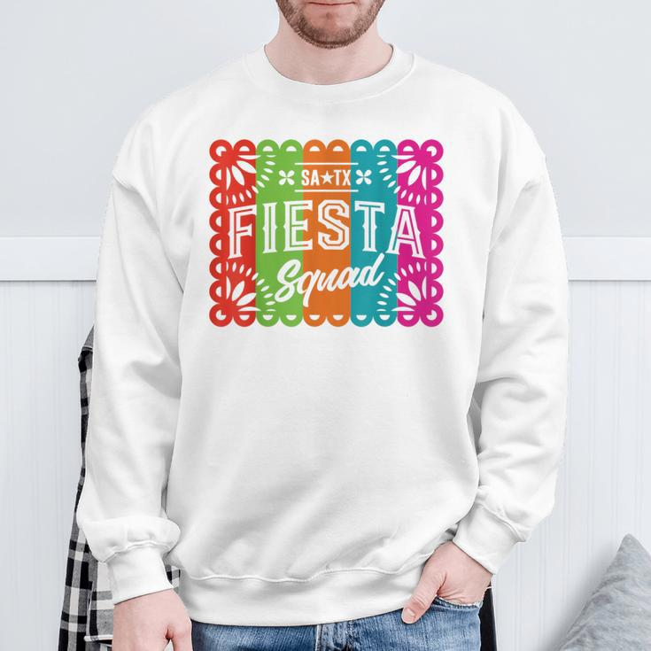 Cinco De Mayo 2024 Fiesta Squad Fiesta San Antonio Texas Sweatshirt Gifts for Old Men