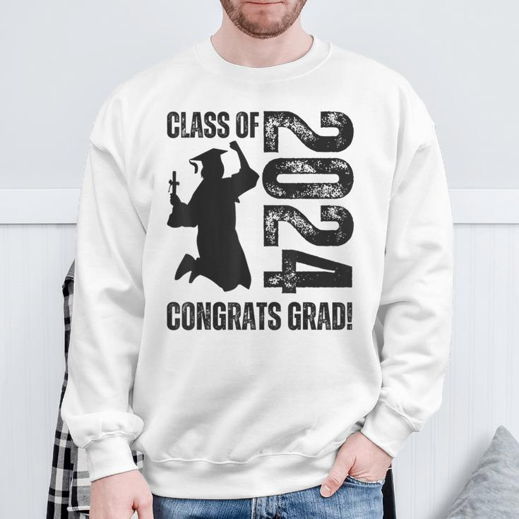 Class Of 2024 Congrats Grad 2024 Graduate Congratulations Sweatshirt Gifts for Old Men