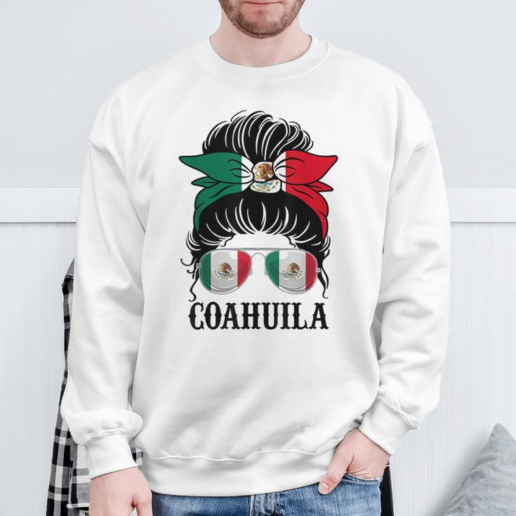 Coahuila Mexico Pride Mexican Flag State Sweatshirt Gifts for Old Men