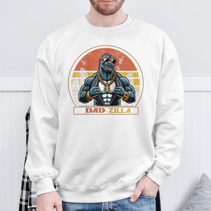 Cool Dad Herren Top Dad Brozilla Geschenkeatertag Für Papa Raglan Sweatshirt Geschenke für alte Männer