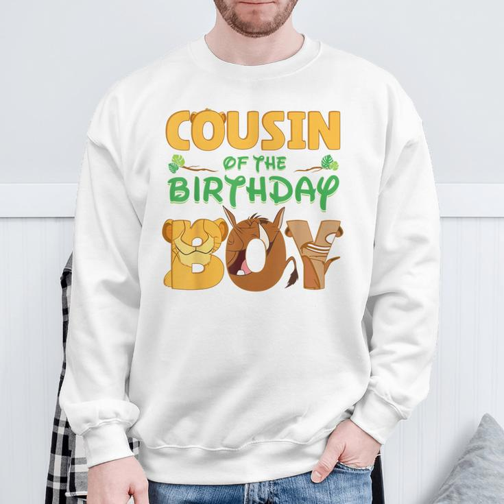 Cousin Of The Birthday Boy Lion Family Matching Sweatshirt Gifts for Old Men
