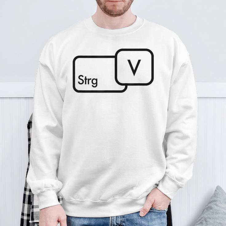 CtrlV Copy Paste Partner Look Sweatshirt Geschenke für alte Männer