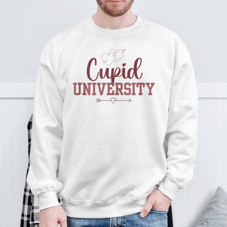 Cupid University Valentine's Day Hearts And Love Wedding Sweatshirt Gifts for Old Men