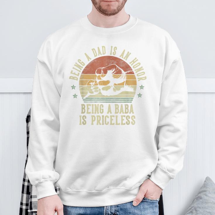 Being A Dad Is An Honor Being A Baba Is Priceless Baba Sweatshirt Gifts for Old Men