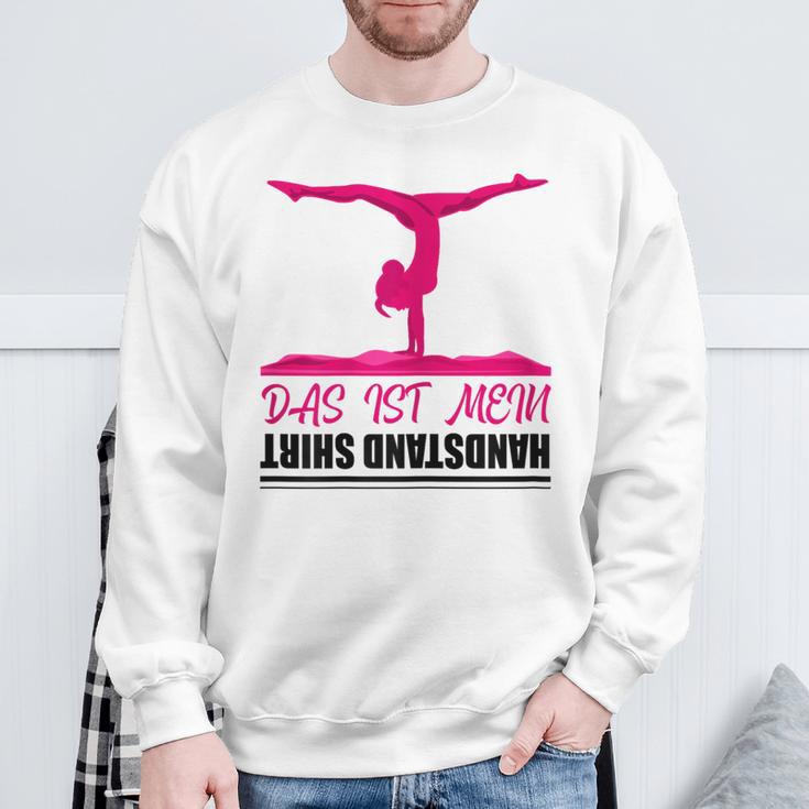 Das Ist Mein Handstand German Language White S Sweatshirt Geschenke für alte Männer