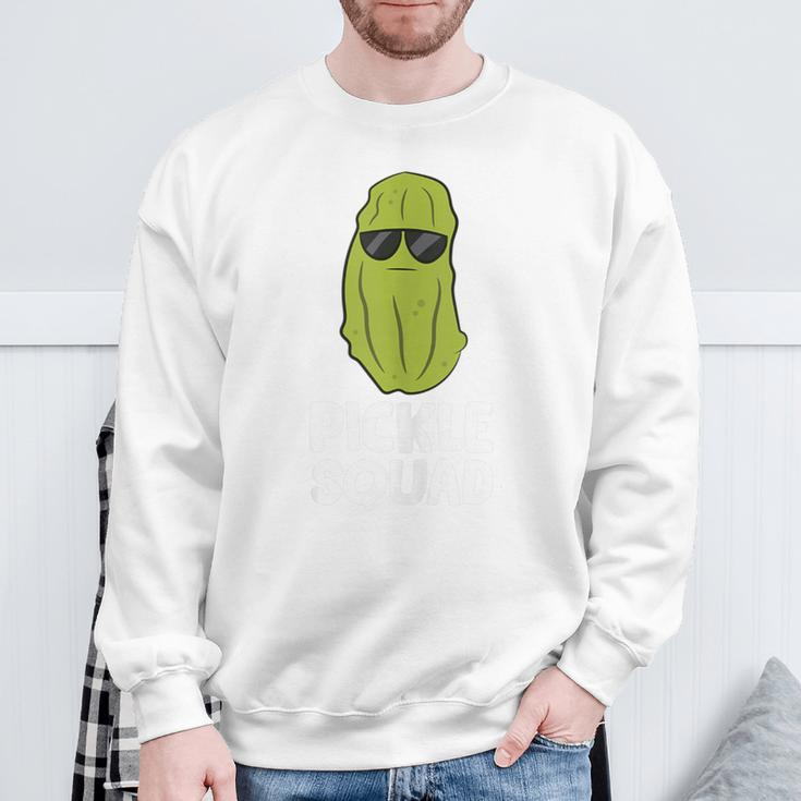 Dill Pickle Squad Pickles Food Team Pickles Love Pickles Sweatshirt Gifts for Old Men