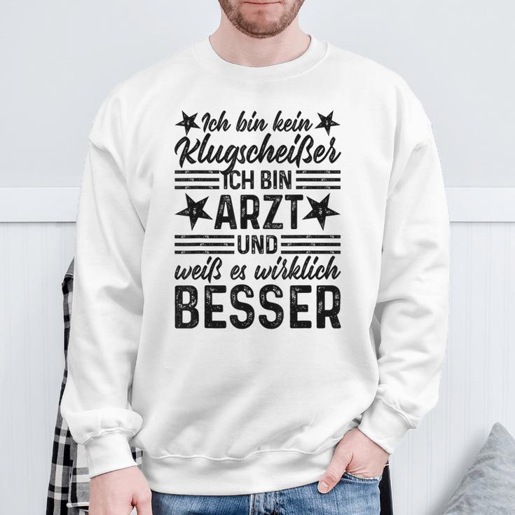 Doctor Ich Bin Kein Klugscheißer Sweatshirt Geschenke für alte Männer