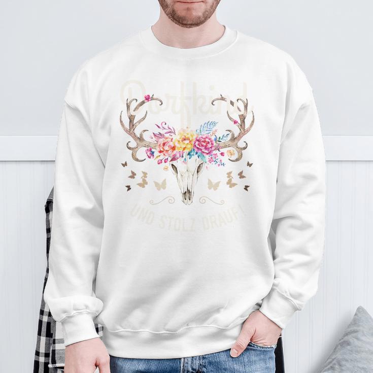 Dorfkind Und Stolz Drauf Damen Dorfkind Sweatshirt Geschenke für alte Männer