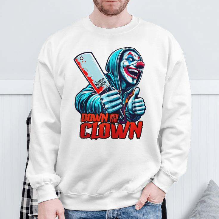 Down With The Clown Icp Hatchet Man Juggalette Clothes Sweatshirt Gifts for Old Men