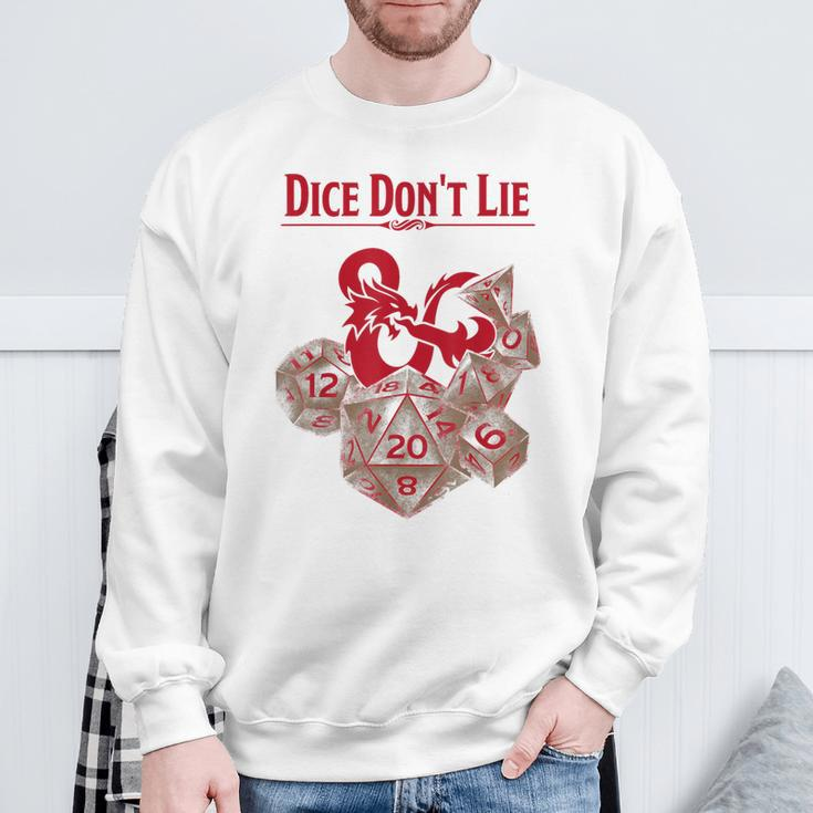 Dungeons & Dragons Red Dice Don't Lie Sweatshirt Gifts for Old Men