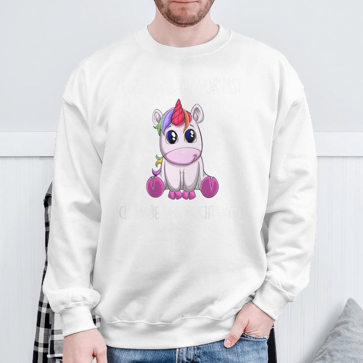 Egal Was Duorhast Ich Fahre Den Fluchtwagen Unicorn Sweatshirt Geschenke für alte Männer