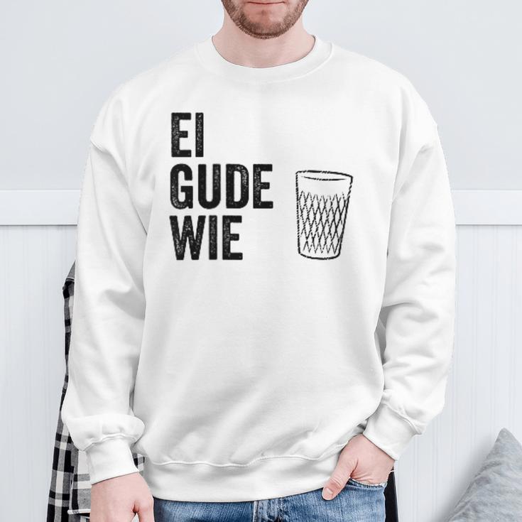 Ei Gude Wie Frankfurt Hessen Appelwoi Sweatshirt Geschenke für alte Männer