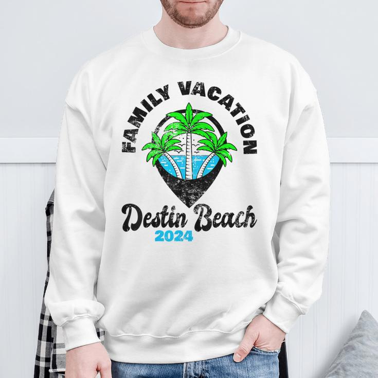Family Vacay Squad Trip Family Vacation Destin Beach 2024 Sweatshirt Gifts for Old Men