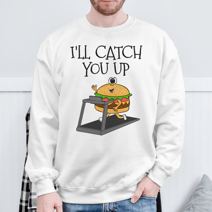 Fast-Food-Burger Fitness-Läufer Lustig Sweatshirt Geschenke für alte Männer