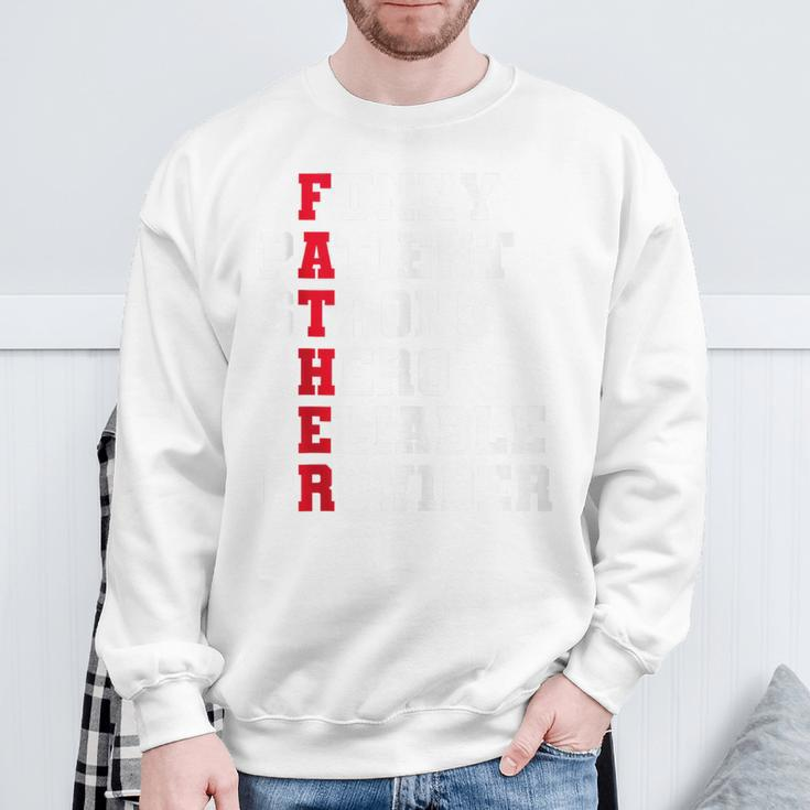 Fathers Day Daddy Strong Birthday Hero Daddy Dad Sweatshirt Gifts for Old Men