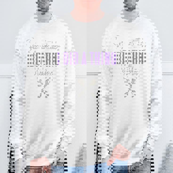 Fibro Can't Today Did A Thing Yesterday Spoonie Fibromyalgia Sweatshirt Gifts for Old Men