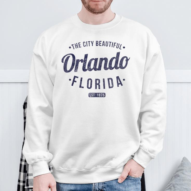 Florida Vintage Minimalist Retro Souvenir Fl Orlando Sweatshirt Gifts for Old Men