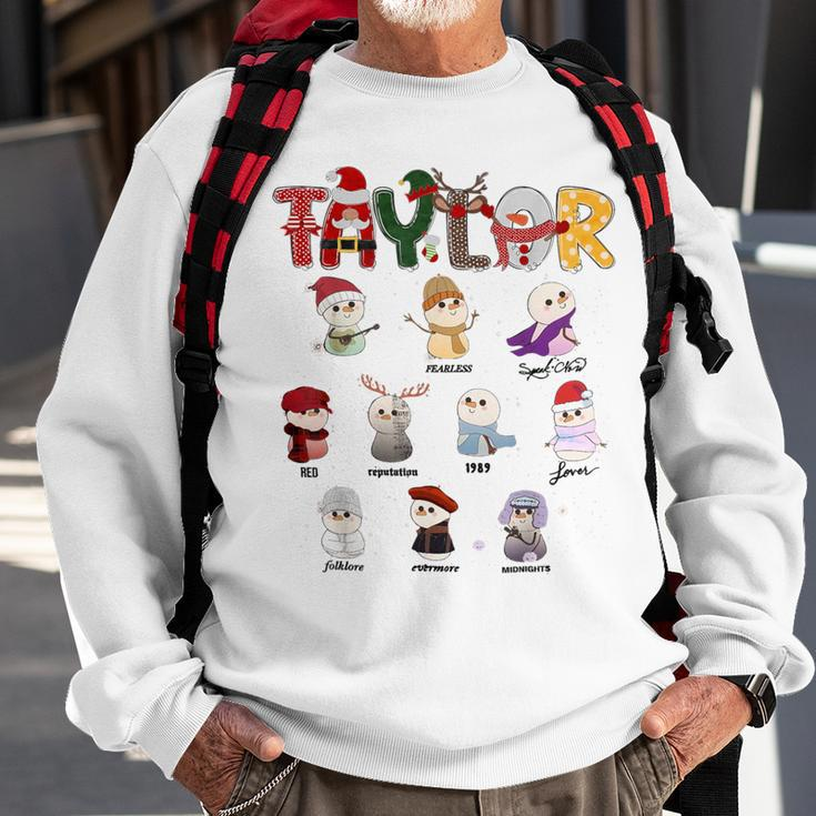 Christmas Taylor Santa First Name Personalized Xmas Sweatshirt Gifts for Old Men