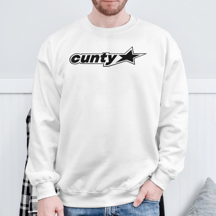 Cunty'ss With Star Humorous Saying Quote Women Sweatshirt Gifts for Old Men