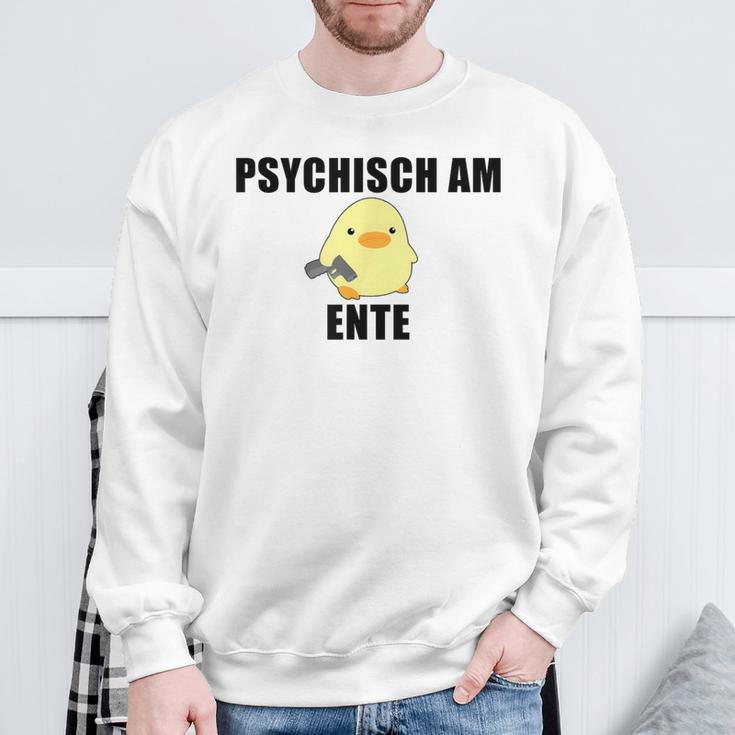 Psychisch Am Ente Sweatshirt Geschenke für alte Männer