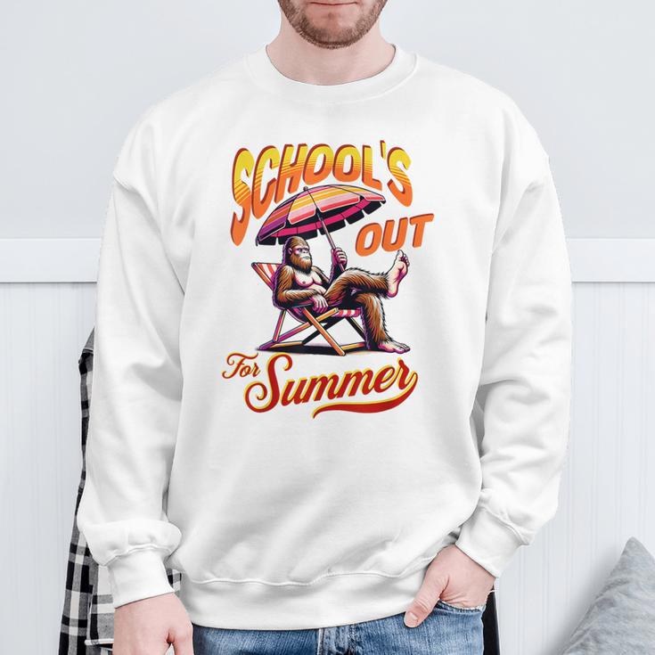 Retro Beach Schools Out For Summer Sweatshirt Gifts for Old Men