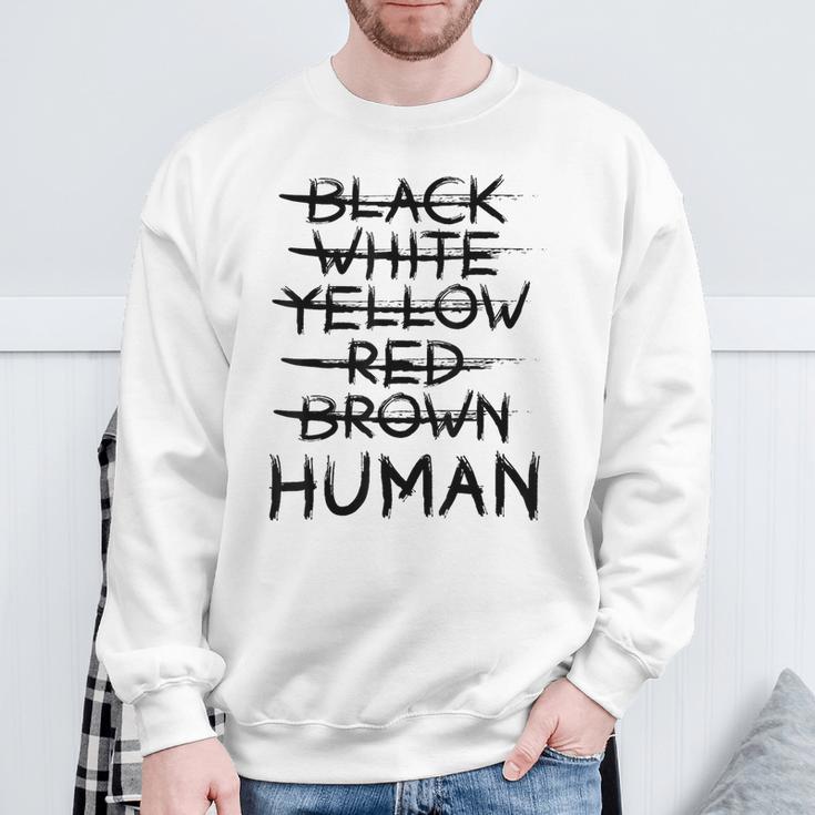 Gegen Rassismus No Racism Human Sweatshirt Geschenke für alte Männer