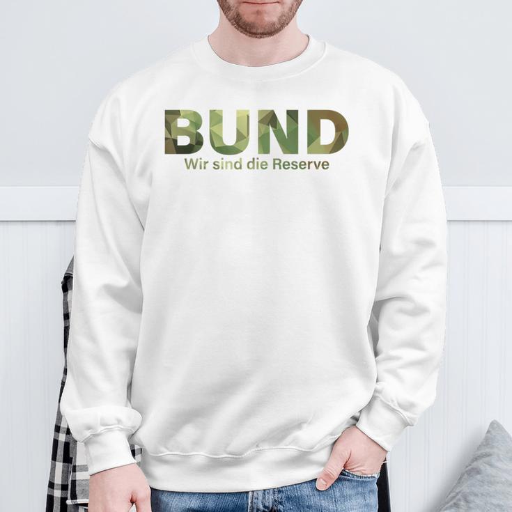 With German Army Motif Wir Sind Die Reserve Der Bundeswehr Wir Sind Die Reserve Sweatshirt Geschenke für alte Männer