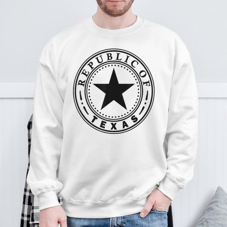 Great Seal Of The Republic Of Texas Lone Star State Sweatshirt Gifts for Old Men