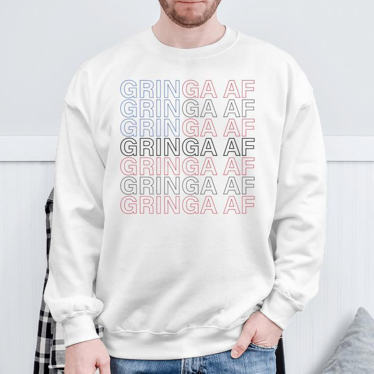 Gringa Af Patriotic For New Citizen Chicanas Sweatshirt Gifts for Old Men