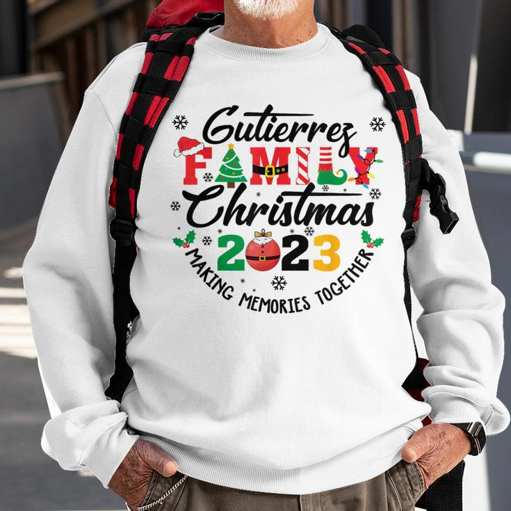Gutierrez Family Name Christmas Matching Surname Xmas Sweatshirt Gifts for Old Men