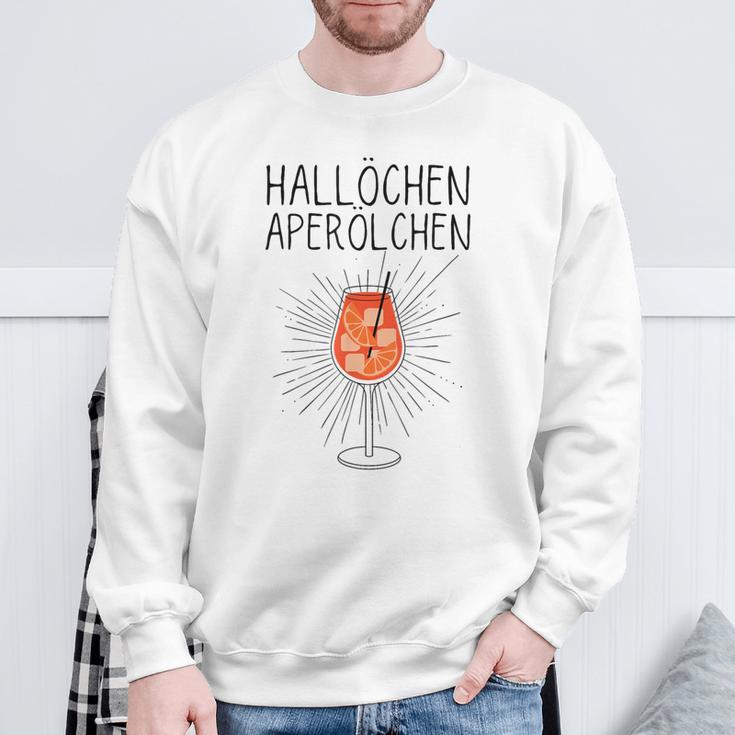 Hallöchen Aperölchen Spritz Carnival Party White Sweatshirt Geschenke für alte Männer