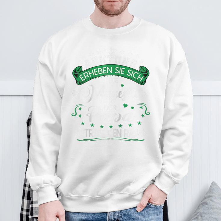 Herren Achtung Seine Majestät Der Papaatertagsgeschenk Spruch Raglan Sweatshirt Geschenke für alte Männer