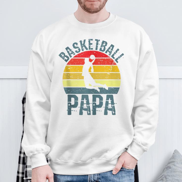 Herren Basketball Papa Basketballspieler Dadatertag Sweatshirt Geschenke für alte Männer