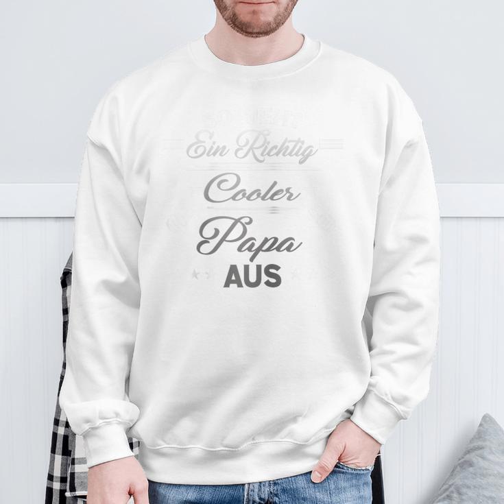 Herren Bester Coolster Papa Der Weltatertagater Geschenk Herren Raglan Sweatshirt Geschenke für alte Männer