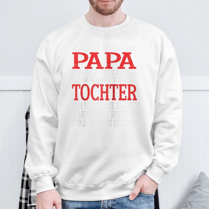 Herren Ich Bin Stolzer Papa Einer Wundervollen Tochter -Atertag Raglan Sweatshirt Geschenke für alte Männer