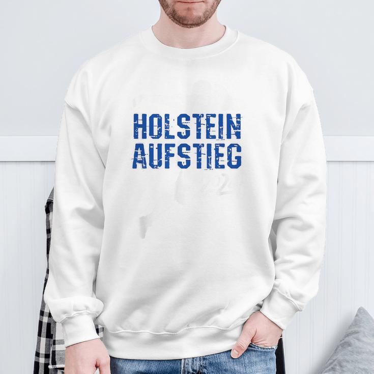 Holstein Football Kicken Fan Kiel Stadium Blue Gray Sweatshirt Geschenke für alte Männer