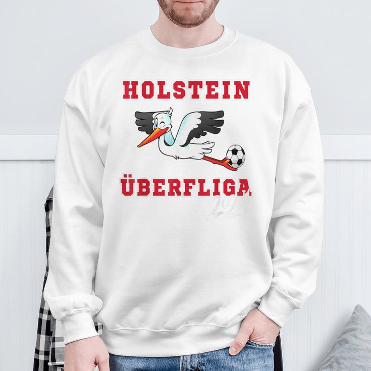 Holstein Fußball Kicken Fan Kiel Stadion Blau Weiss Sweatshirt Geschenke für alte Männer