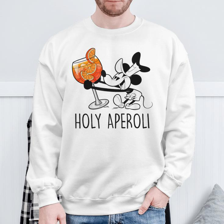 Holy Aperoli X Mouse Spritz Club Hallöchen Aperölchen White Sweatshirt Geschenke für alte Männer