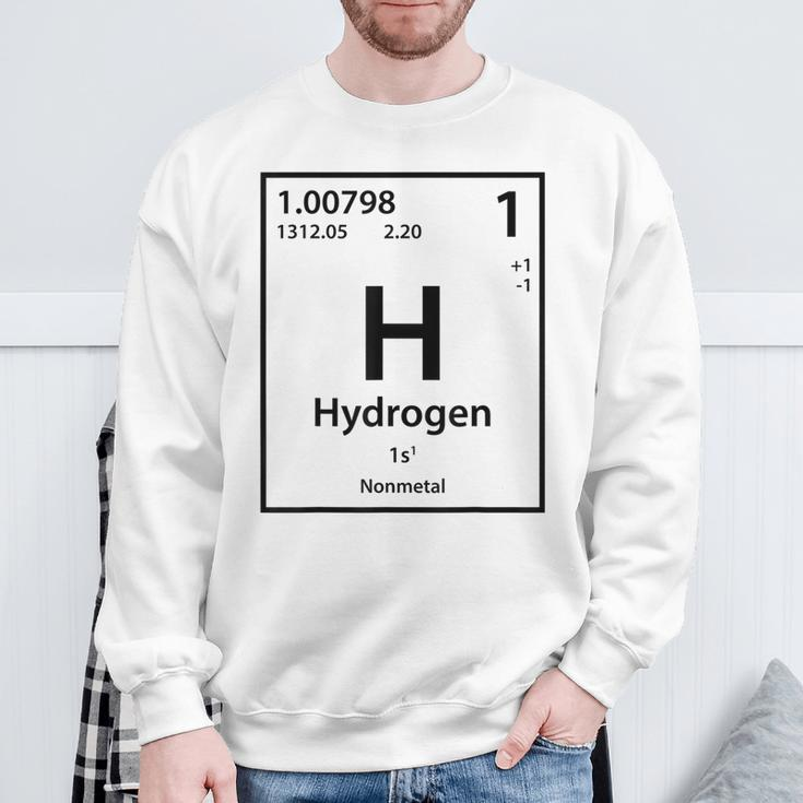 Hydrogen Element Blue Sweatshirt Geschenke für alte Männer