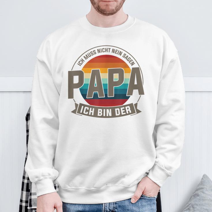 Ich Bin Der Papa Papa Familie Sweatshirt Geschenke für alte Männer