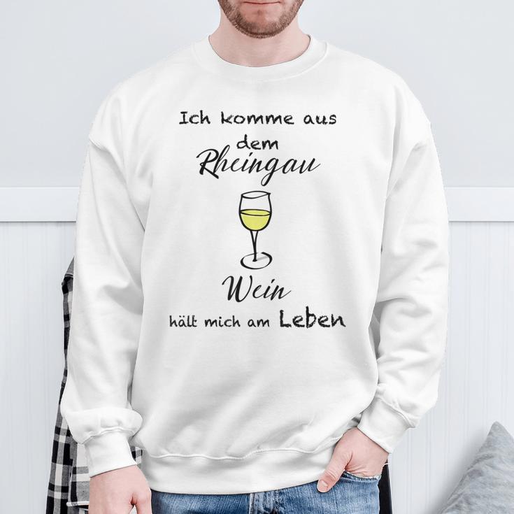 Ich Komme Aus Dem Rheingau Wein Halten Mich Am Leben Sweatshirt Geschenke für alte Männer