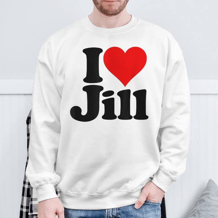 Ich Liebe Den Namen Jill In Herz Auf Einem Sweatshirt Geschenke für alte Männer